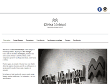 Tablet Screenshot of clinicamadrigal.com